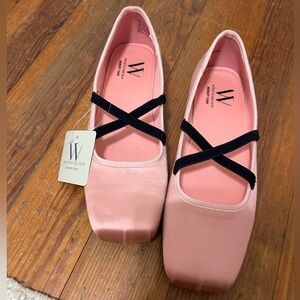 Pink flats